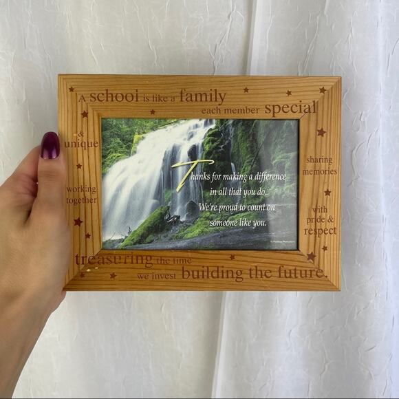 VTG Photo Picture Frame School Teacher Wooden Decor Gift Vintage Early 2000’s - Picture 10 of 16